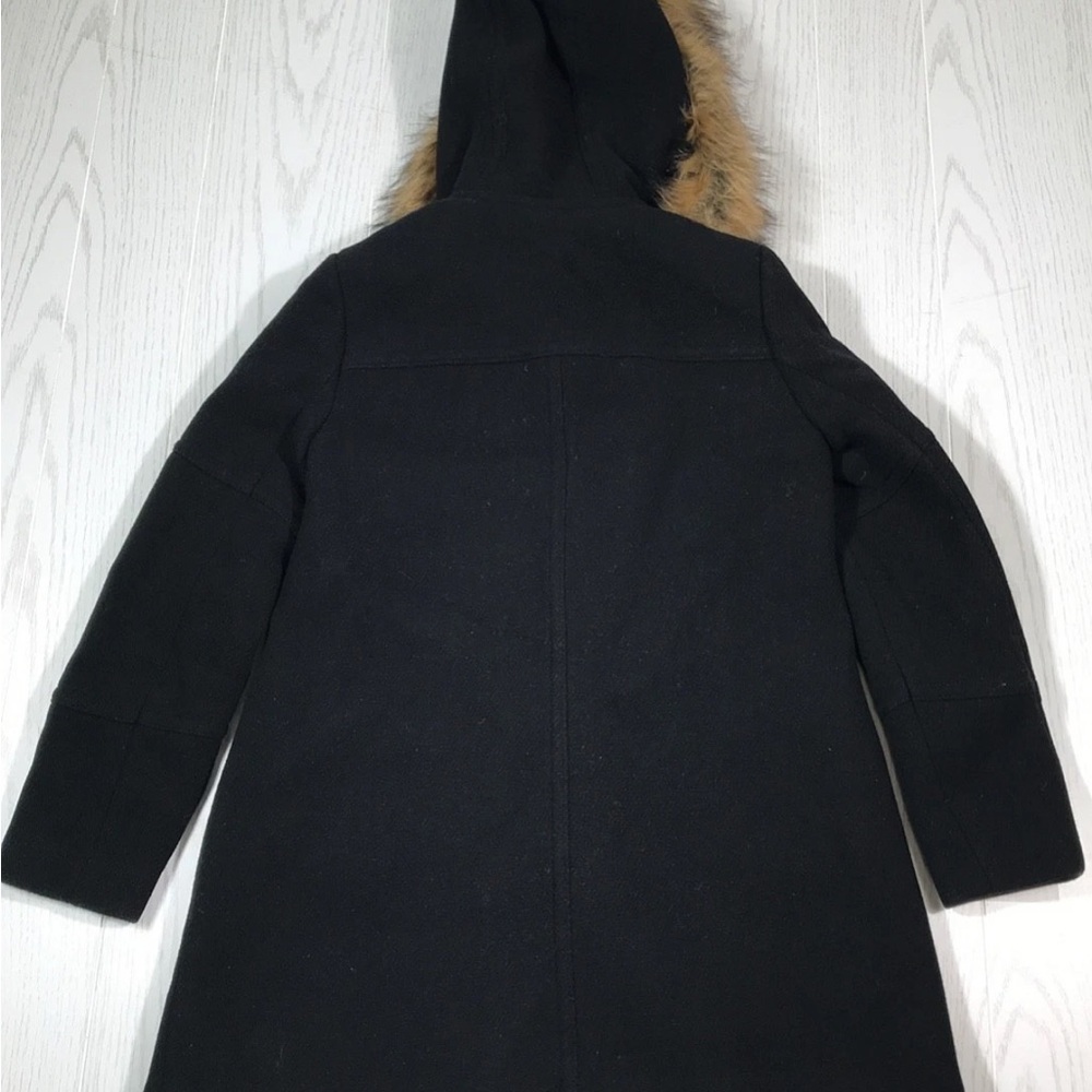 J. Crew Black Utility Jacket with Faux Fur Hood aso Meghan Markle - Picture 3 of 5